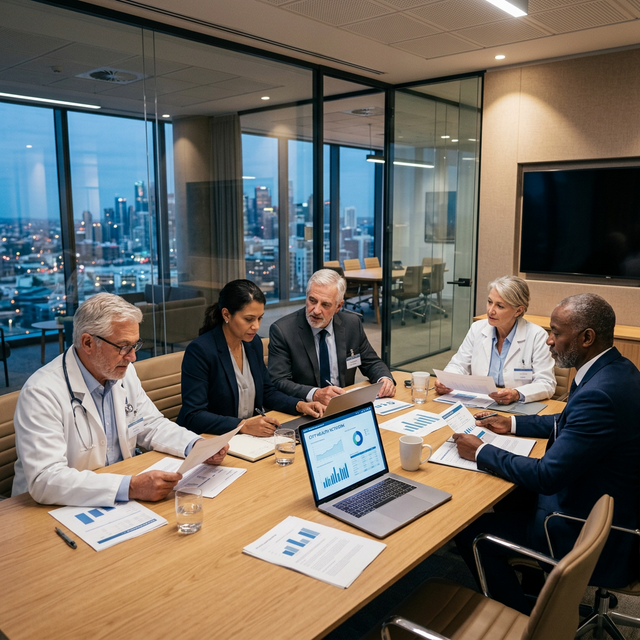 SierraBay Health executive team meeting